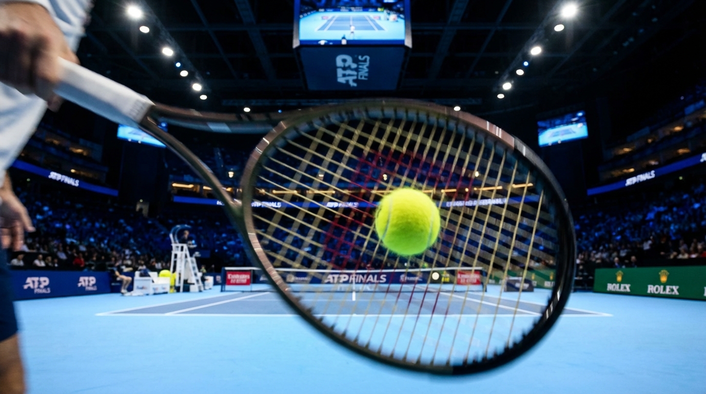 パワフルなサーブを打つオジェ＝アリアシム